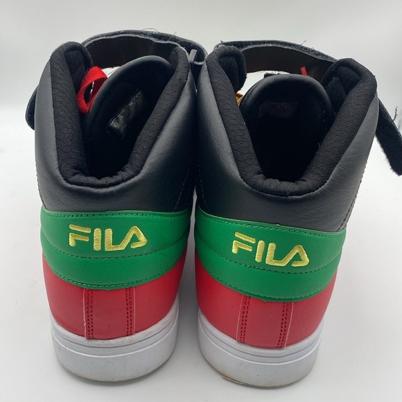 Fila Mens Vulc 13 MP BC Red Black Yellow Casual Sneakers Size 11 - Picture 3 of 9